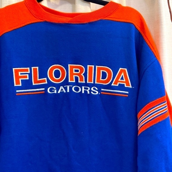 Men’s Vintage Champs University Of Florida Stripe Crewneck Sweatshirt Size L - Picture 4 of 7